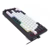 Redragon Ucal Magnetic K673WB-RGB-M Teclado mecánico gaming 75% tri-modo, blanco/negro