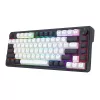 Redragon Ucal Magnetic K673WB-RGB-M Teclado mecánico gaming 75% tri-modo, blanco/negro