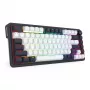 Redragon Ucal Magnetic K673WB-RGB-M Teclado mecánico gaming 75% tri-modo, blanco/negro