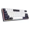 Redragon ALCOR QMK K717WB-RGB-PRO Teclado mecánico, diseño 75%, tri-modo, hot-swappable, blanco/negro