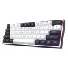 Redragon ALCOR QMK K717WB-RGB-PRO Teclado mecánico, diseño 75%, tri-modo, hot-swappable, blanco/negro
