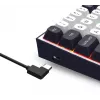 Redragon ALCOR QMK K717WB-RGB-PRO Teclado mecánico, diseño 75%, tri-modo, hot-swappable, blanco/negro