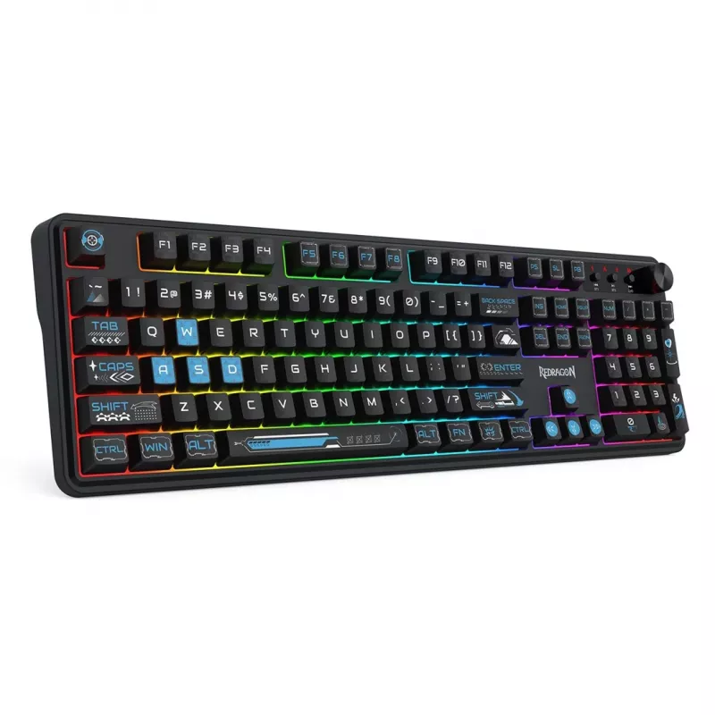 Redragon Volcano K526BB-WL Teclado gaming de membrana inalámbrico, retroiluminado, negro