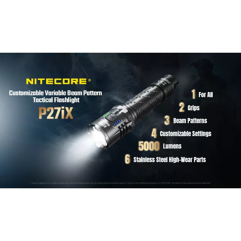 Nitecore P27iX linterna táctica 5000 lúmenes