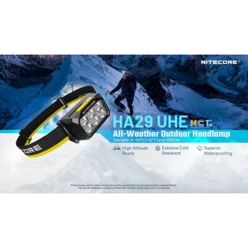 Nitecore HA29 UHE linterna frontal 1200 lúmenes