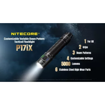 Nitecore P17iX linterna táctica 4000 lúmenes USB-C recargable