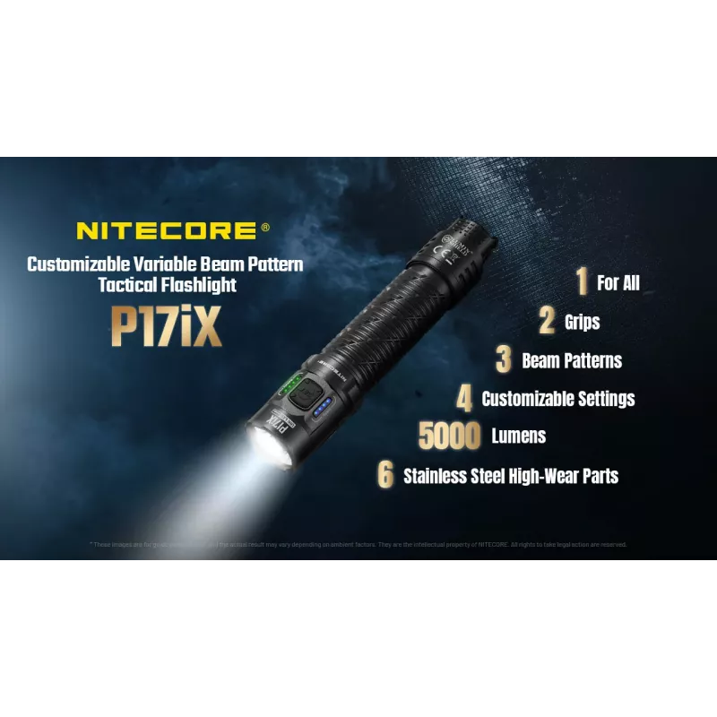 Nitecore P17iX linterna táctica 4000 lúmenes USB-C recargable