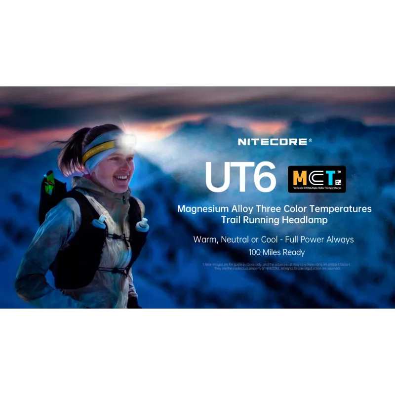 NITECORE UT6 linterna frontal 1600 lúmenes
