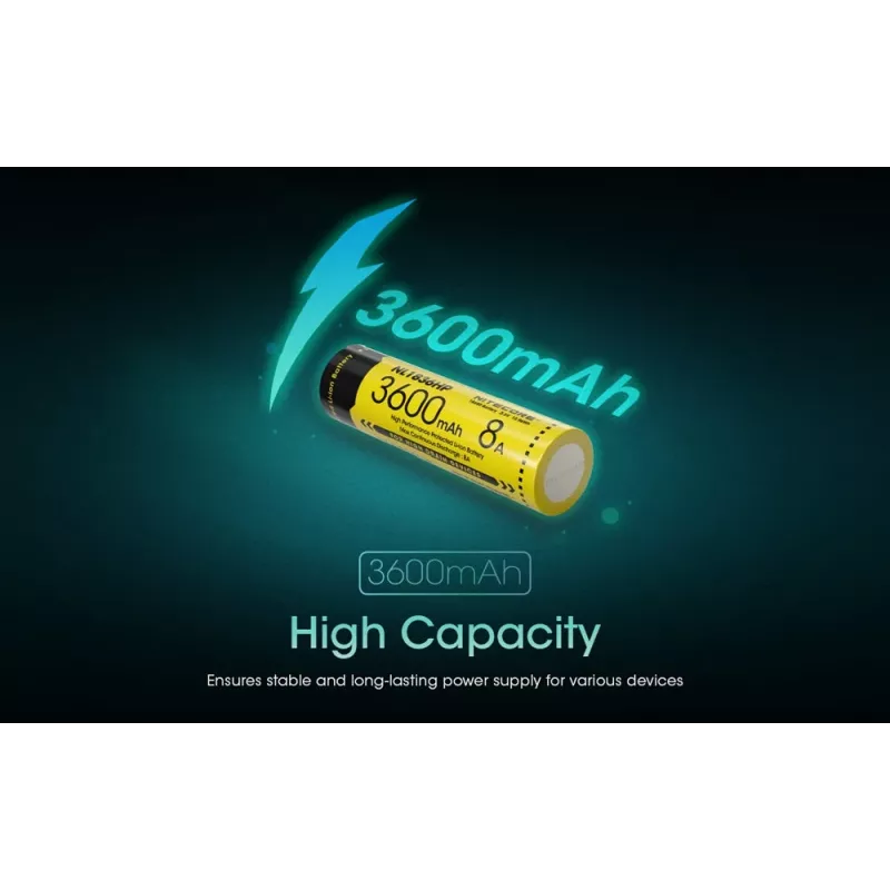 Nitecore NL1836HP batería de Li-ion 18650 3600mAh Button Top