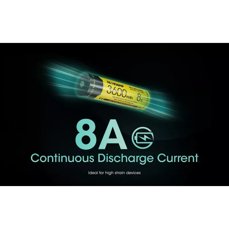 Nitecore NL1836HP batería de Li-ion 18650 3600mAh Button Top