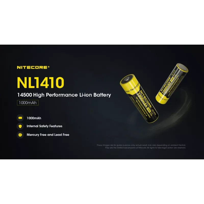 Nitecore NL1410 batería de Li-Ion 14500 1000mAh
