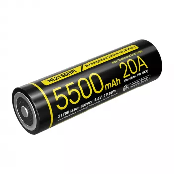Nitecore 21700 batería de Li-ion 5500mAh 20A 3,6V Button Top