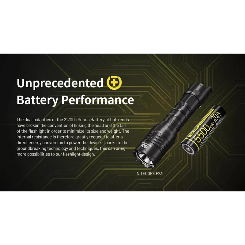 Nitecore 21700 batería de Li-ion 5500mAh 20A 3,6V Button Top