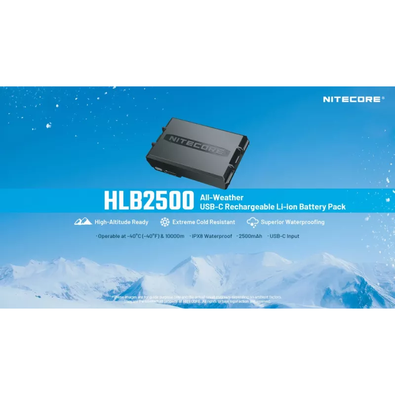 Nitecore HLB2500 batería de Li-Ion 2500 mAh con función de carga USB-C