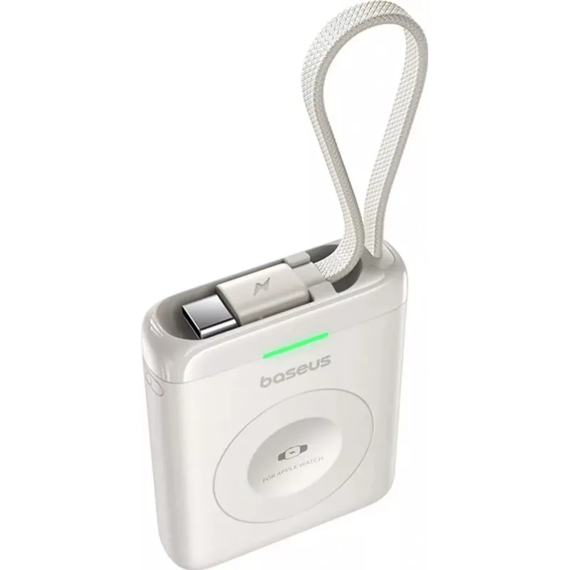 Baseus EnerFill FW11 batería externa de 5W para Apple Watch con cable integrado - blanco