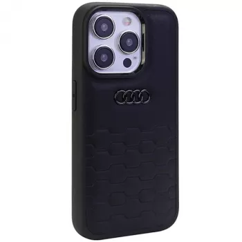 Funda rígida de piel sintética Audi GT para Apple iPhone 15 Pro Max 6,7