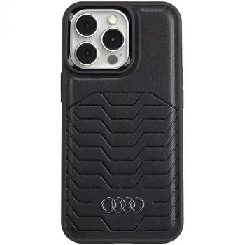 Funda rígida de piel sintética MagSafe Audi para iPhone 13 Pro Max 6,7