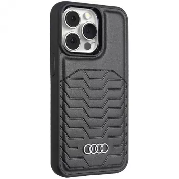 Funda rígida de piel sintética MagSafe Audi para iPhone 13 Pro Max 6,7