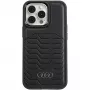 Funda rígida de piel sintética MagSafe Audi para iPhone 15 Pro 6,1