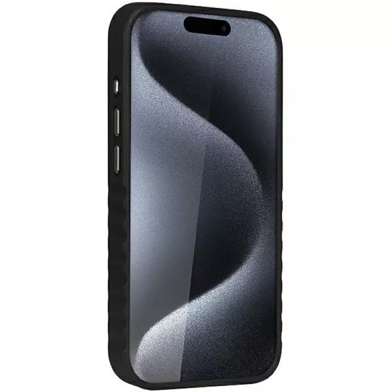 Funda rígida de piel sintética MagSafe Audi para iPhone 15 Pro 6,1