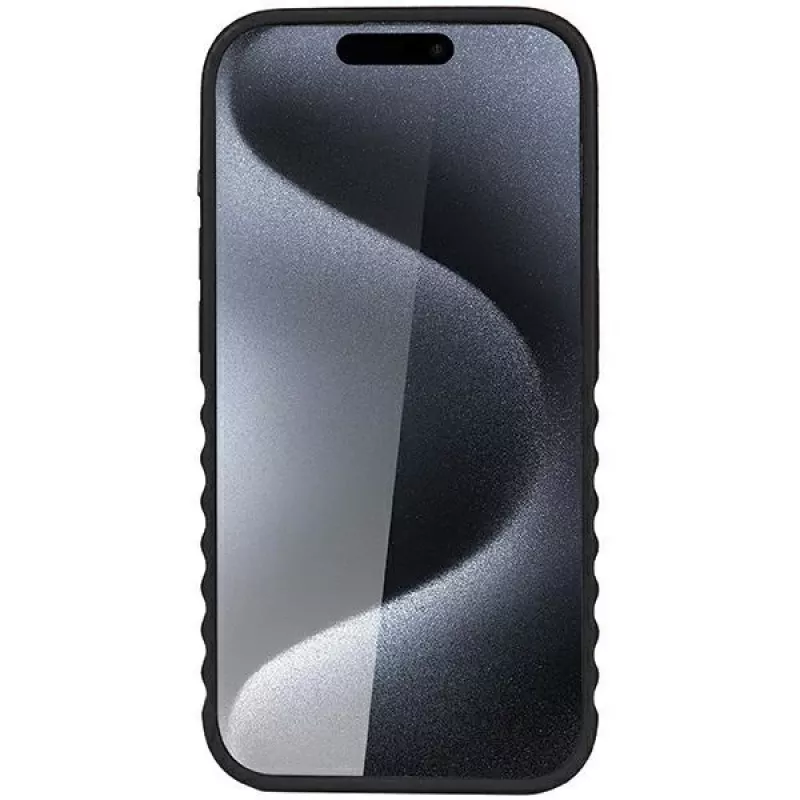 Funda rígida de piel sintética MagSafe Audi para iPhone 15 Pro 6,1
