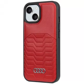 Funda rígida de piel sintética MagSafe Audi para iPhone 15 / 14 / 13 6,1