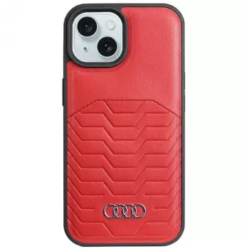 Funda rígida de piel sintética MagSafe Audi para iPhone 15 Plus / 14 Plus 6,7