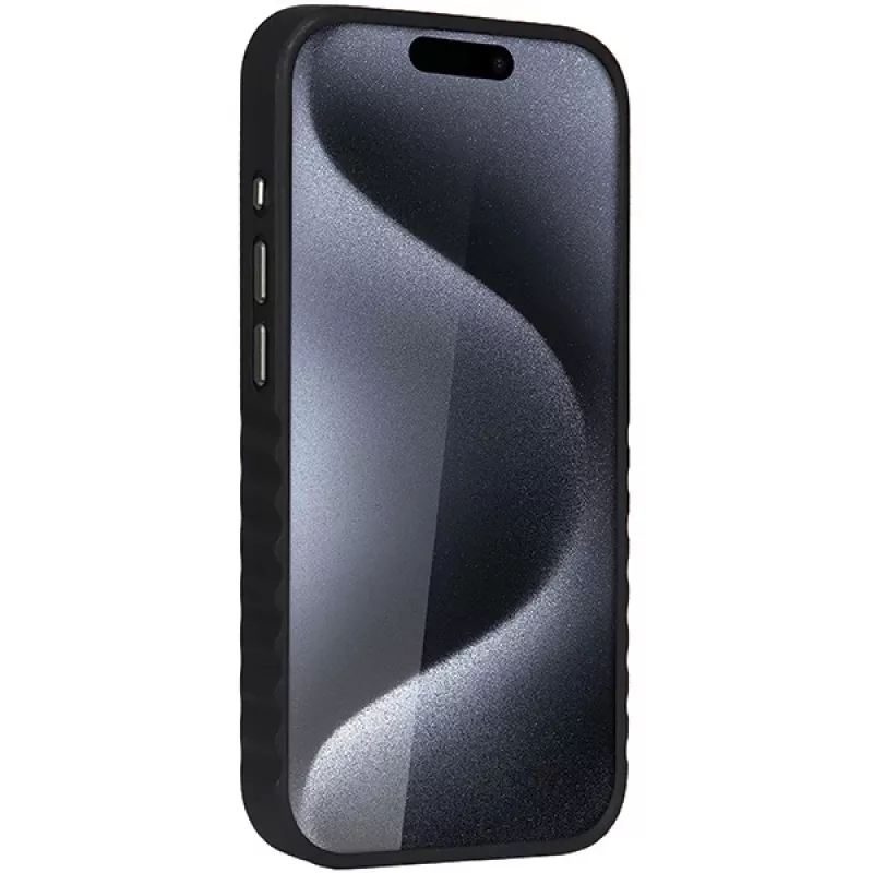 Funda rígida de piel sintética MagSafe Audi para iPhone 15 Pro Max 6,7