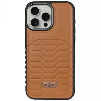 Funda rígida de piel sintética MagSafe Audi para Apple iPhone 14 Pro Max 6,7