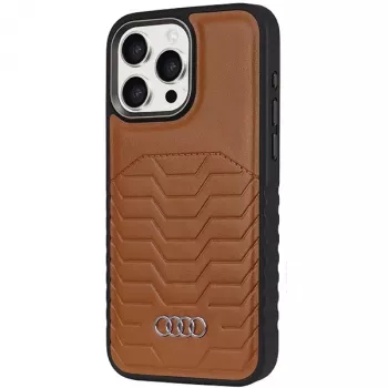 Funda rígida de piel sintética MagSafe Audi para Apple iPhone 14 Pro Max 6,7