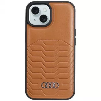 Funda rígida de piel sintética MagSafe Audi para Apple iPhone 15 Plus / 14 Plus 6,7