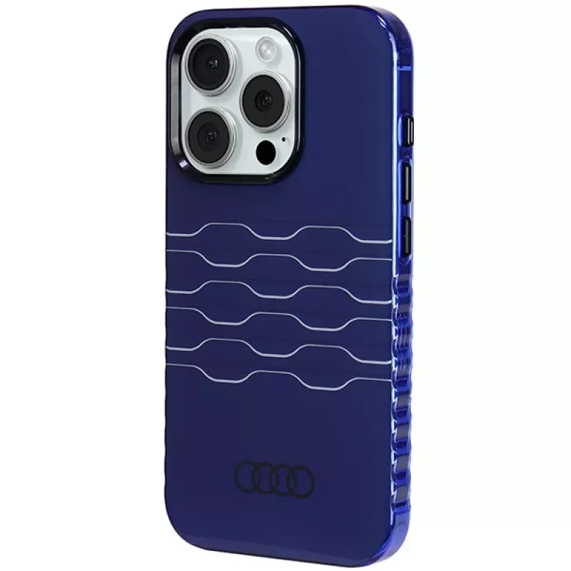 Funda MagSafe IML Audi para iPhone 15 Pro 6,1 inch azul marino funda rígida