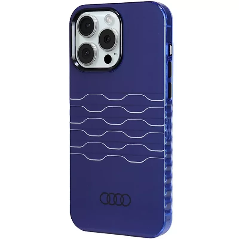 Funda MagSafe IML Audi para iPhone 15 Pro Max 6,7 inch azul marino funda rígida