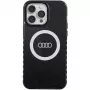 Funda MagSafe IML Big Logo Audi para iPhone 14 Pro Max 6,7 inch negra funda rígida