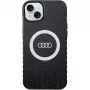 Funda MagSafe IML Big Logo Audi para iPhone 15 Plus / 14 Plus 6,7 inch negra funda rígida