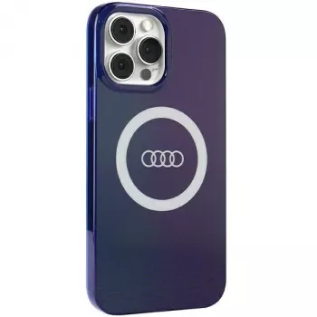 Audi IML Big Logo MagSafe Case para iPhone 13 Pro Max 6.7 azul marino carcasa rígida AU-IMLMIP13PM-Q5/D2-BE