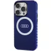 Audi IML Big Logo MagSafe Case para iPhone 14 Pro 6.1 azul marino carcasa rígida AU-IMLMIP14P-Q5/D2-BE