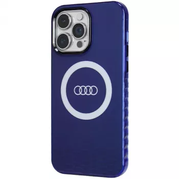 Audi IML Big Logo MagSafe Case para iPhone 14 Pro Max 6,7 azul marino carcasa rígida
