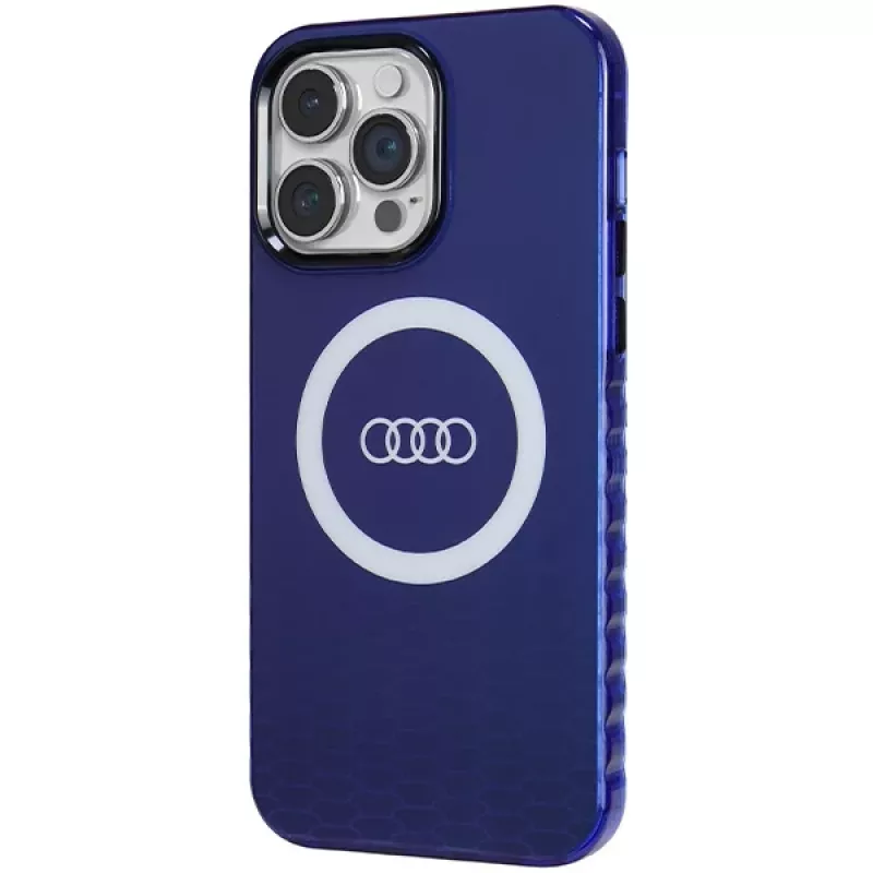 Audi IML Big Logo MagSafe Case para iPhone 14 Pro Max 6,7 azul marino carcasa rígida