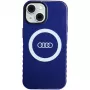 Audi IML Big Logo MagSafe Case para iPhone 15 / 14 / 13 6.1 azul marino carcasa rígida
