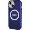 Audi IML Big Logo MagSafe Case para iPhone 15 / 14 / 13 6.1 azul marino carcasa rígida