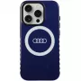 Audi IML Big Logo MagSafe Case para iPhone 15 Pro 6.1 azul marino carcasa rígida