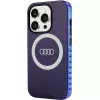 Audi IML Big Logo MagSafe Case para iPhone 15 Pro 6.1 azul marino carcasa rígida