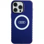 Audi IML Big Logo MagSafe Case para iPhone 15 Pro Max 6,7 azul marino carcasa rígida AU-IMLMIP15PM-Q5/D2-BE