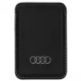 Audi cartera de piel sintética con compartimento para tarjetas negro MagSafe AU-MSCH-Q3/D1-BK