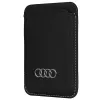 Audi cartera de piel sintética con compartimento para tarjetas negro MagSafe AU-MSCH-Q3/D1-BK