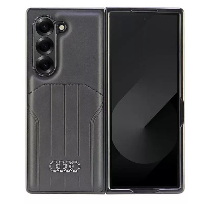 Audi piel sintética MagSafe Hard Case para Samsung Galaxy Z Fold6 (F956) - negro