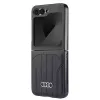 Audi piel sintética MagSafe Hard Case para Samsung Galaxy Z Flip 6, negro, AU-TPUPCFlip6-Q5/D1-BK