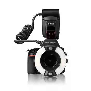 Flash anular macro Meike MK-14EXT-C para Canon E-TTL/E-TTL II