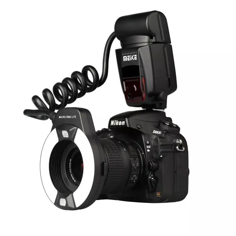 Flash anular macro Meike MK-14EXT-C para Canon E-TTL/E-TTL II
